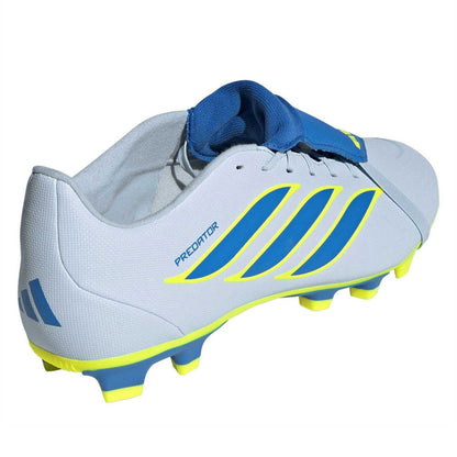 Blue-Yellow - Back - Adidas Mens Predator Firm Ground Football Boots