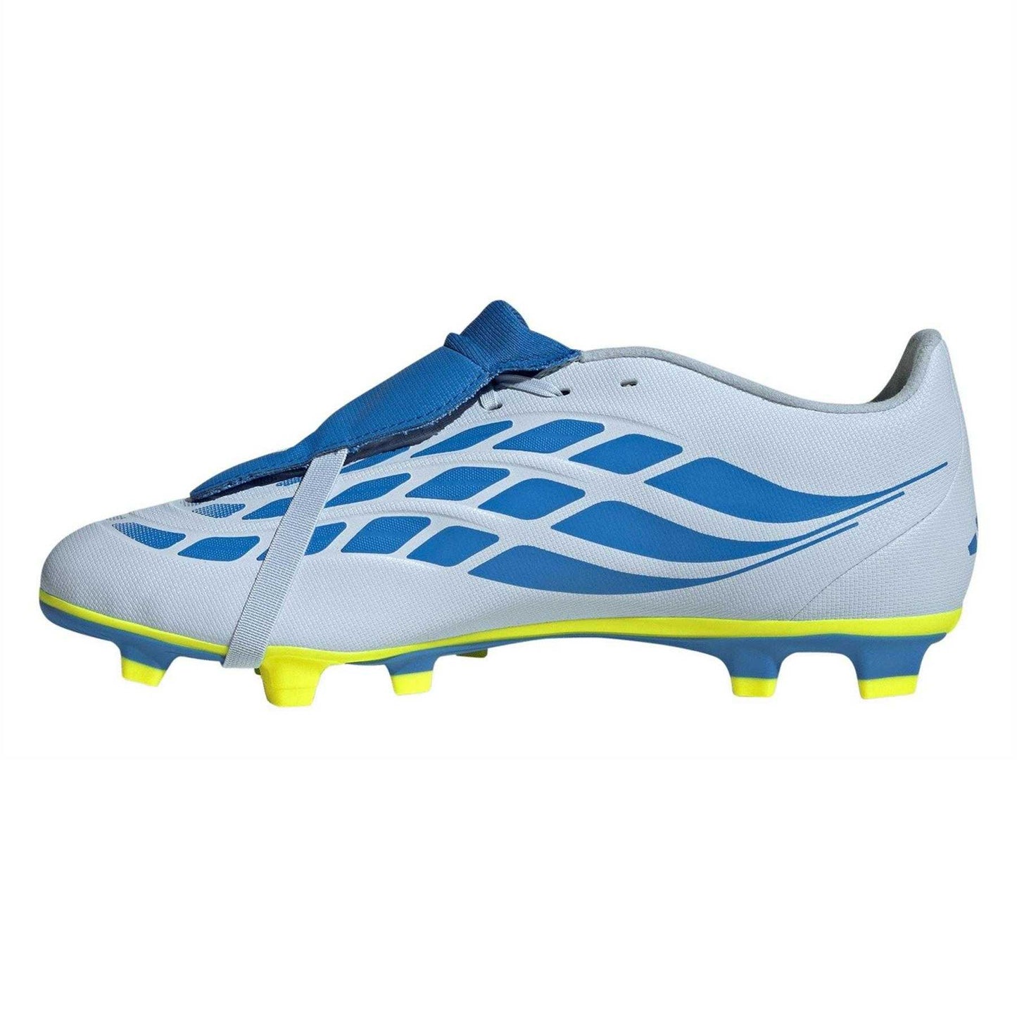 Blue-Yellow - Side - Adidas Mens Predator Firm Ground Football Boots