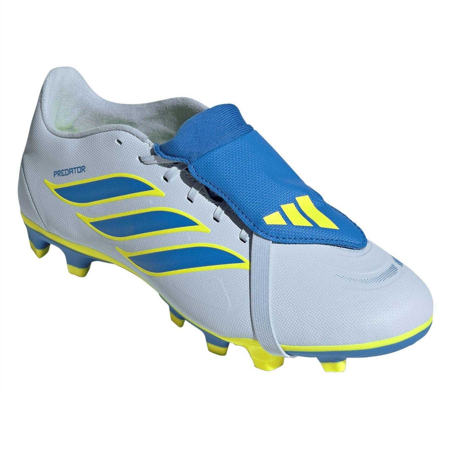 Blue-Yellow - Pack Shot - Adidas Mens Predator Firm Ground Football Boots