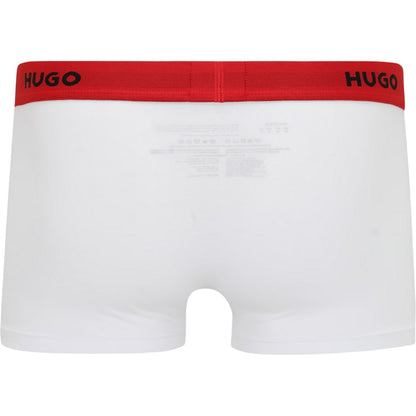 Black-Red-White - Side - Hugo Mens Boxer Briefs (Pack of 3)