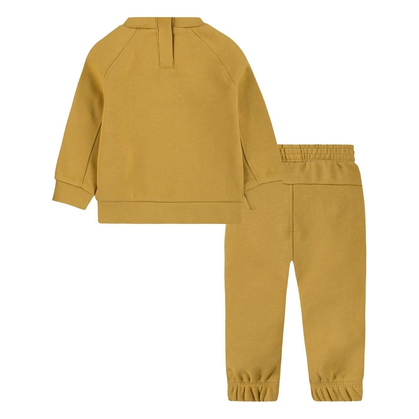 Golden Wheat - Back - Nike Baby Crew Neck Long-Sleeved Co-ord Set