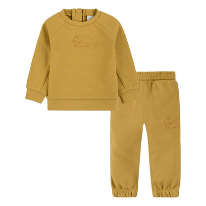 Golden Wheat - Front - Nike Baby Crew Neck Long-Sleeved Co-ord Set