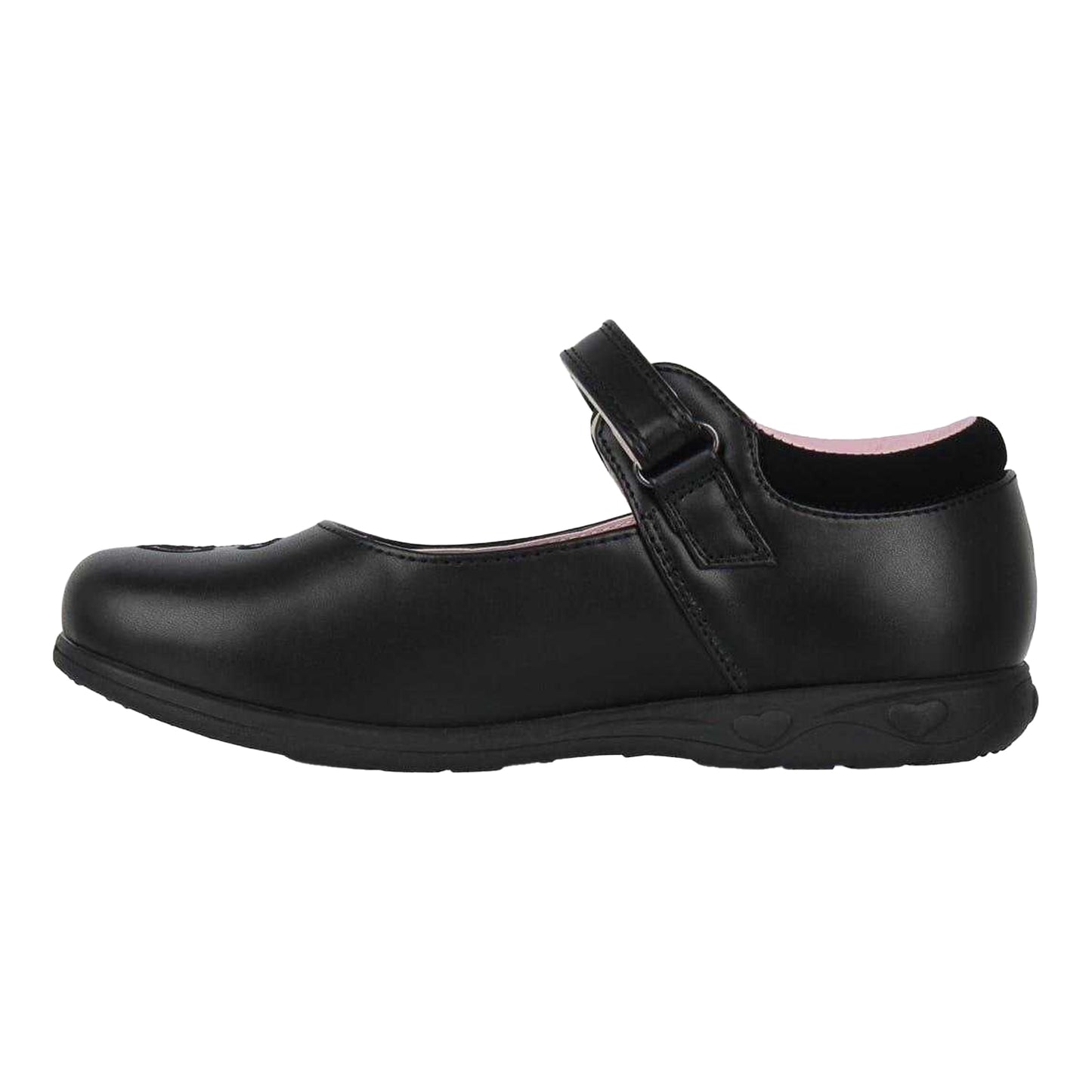 Black - Side - Miso Girls Suede Mary Janes