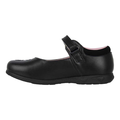 Black - Side - Miso Girls Suede Mary Janes