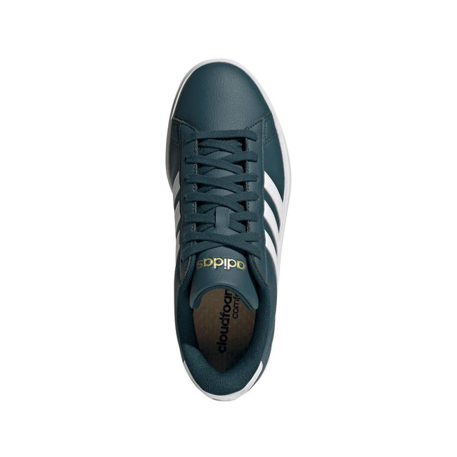 Blue - Side - Adidas Mens Grand Court 2.0 Trainers