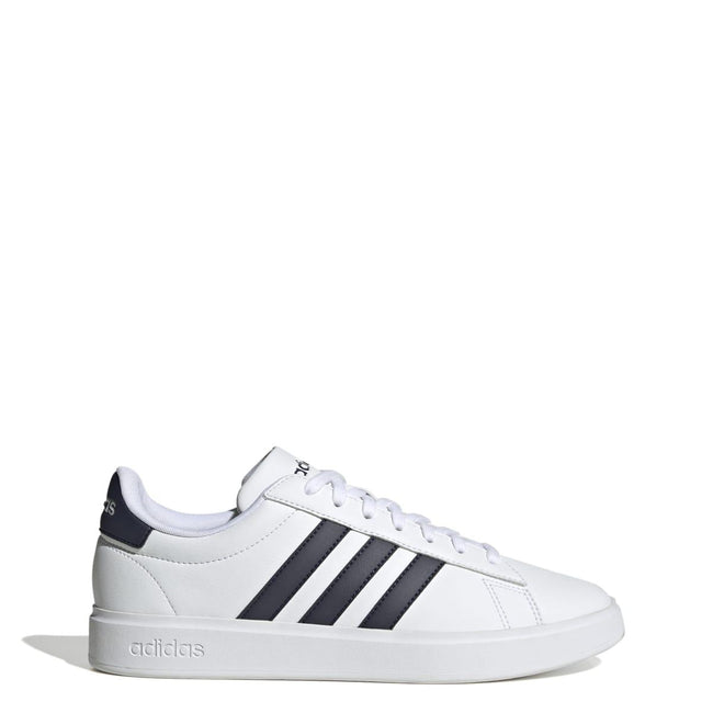 White-Black - Back - Adidas Mens Grand Court 2.0 Trainers