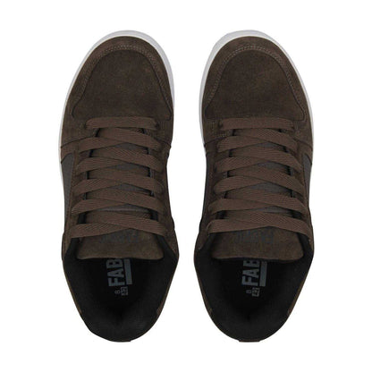 Brown - Lifestyle - Fabric Mens Ollie Leather Flat Skate Shoes