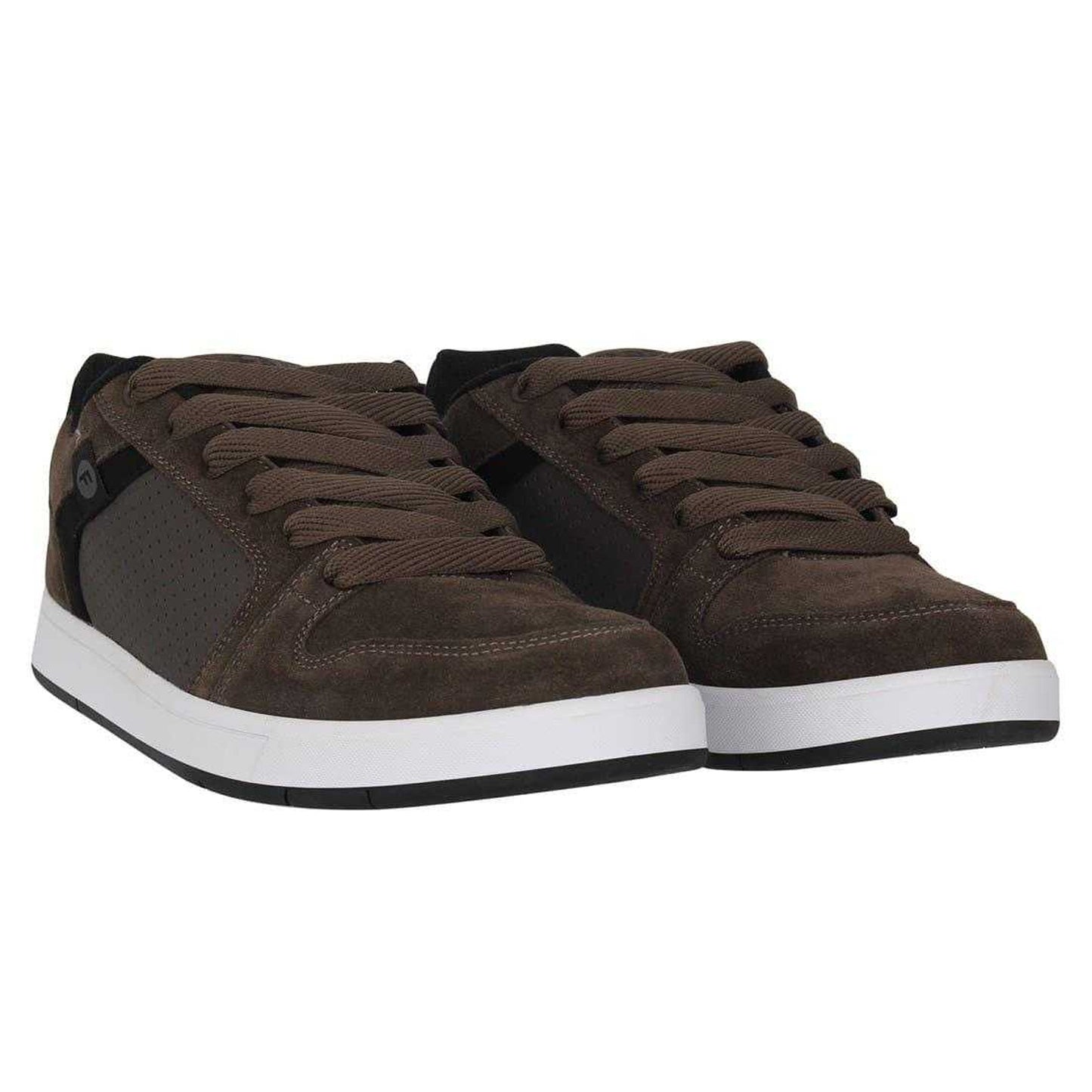 Brown - Pack Shot - Fabric Mens Ollie Leather Flat Skate Shoes