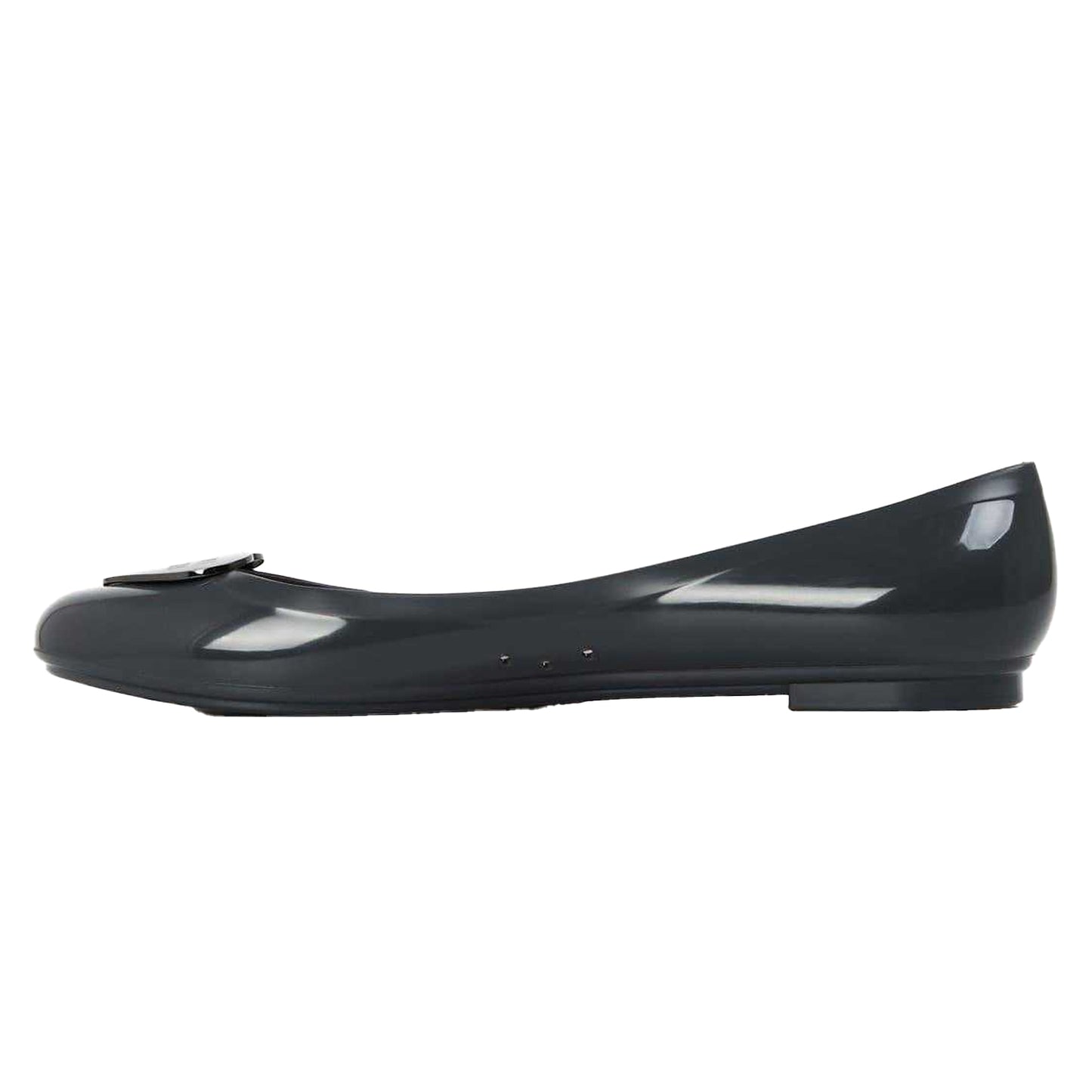 Anthracite - Back - Love Moschino Womens-Ladies Ballet Flats
