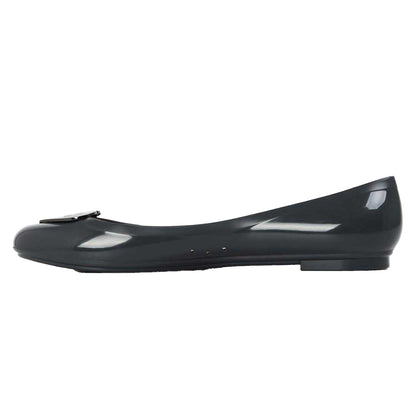 Anthracite - Back - Love Moschino Womens-Ladies Ballet Flats