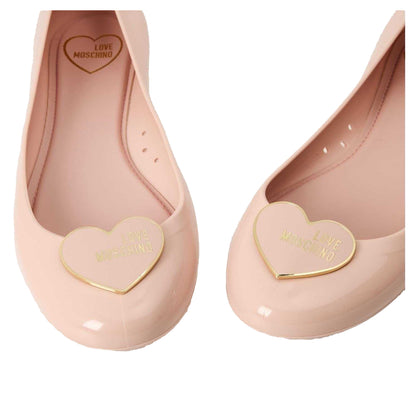 Blush-Gold - Lifestyle - Love Moschino Womens-Ladies Ballet Flats
