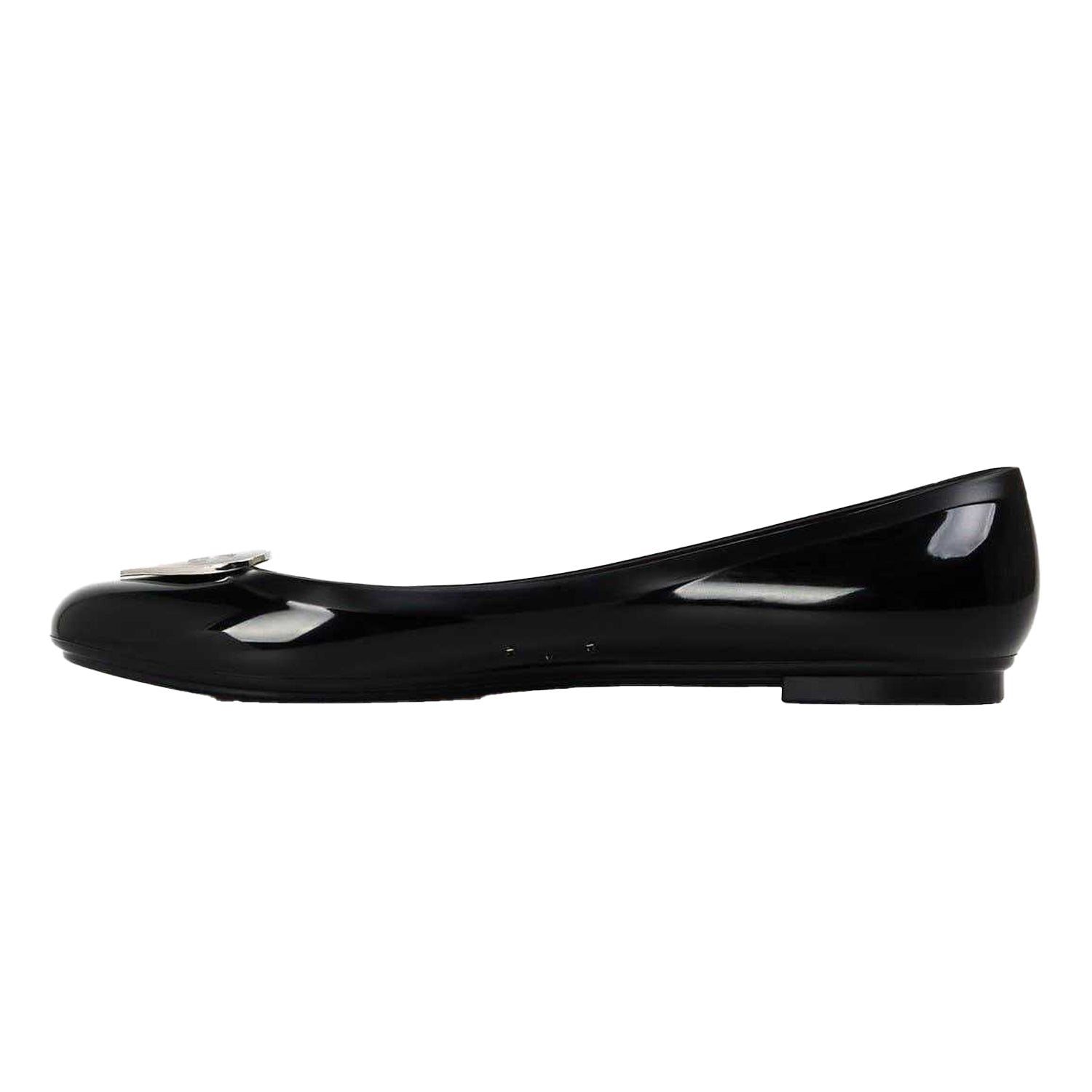 Black-Silver - Back - Love Moschino Womens-Ladies Ballet Flats