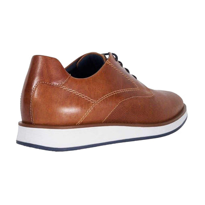 Tan - Back - Dune London Mens Leather Derby Shoes