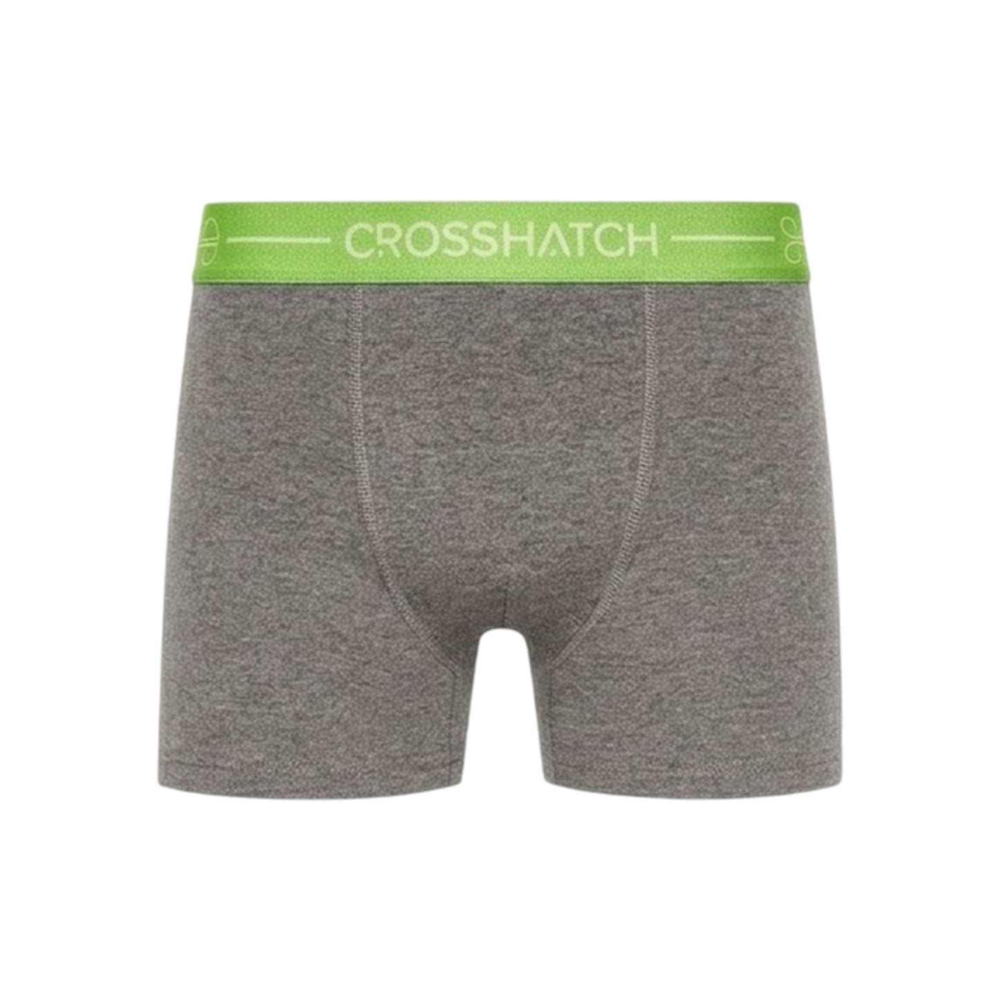 Grey - Side - Crosshatch Mens Astral Boxer Shorts (Pack of 3)