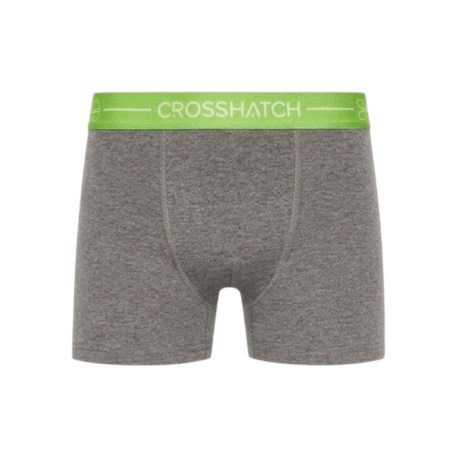 Grey - Side - Crosshatch Mens Astral Boxer Shorts (Pack of 3)