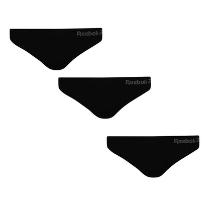 Black - Front - Reebok Womens-Ladies Kal Thong (Pack of 3)