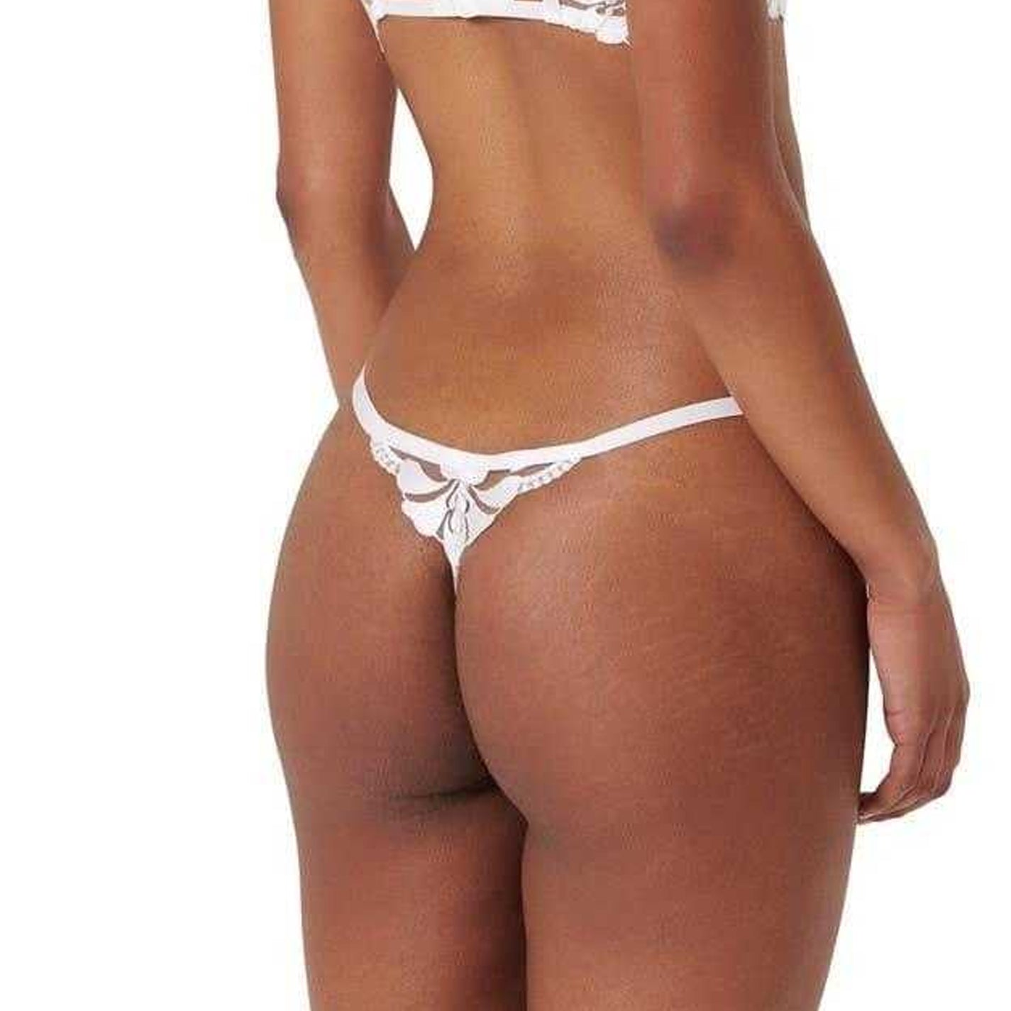 White - Back - Bluebella Womens-Ladies Leonora Thong