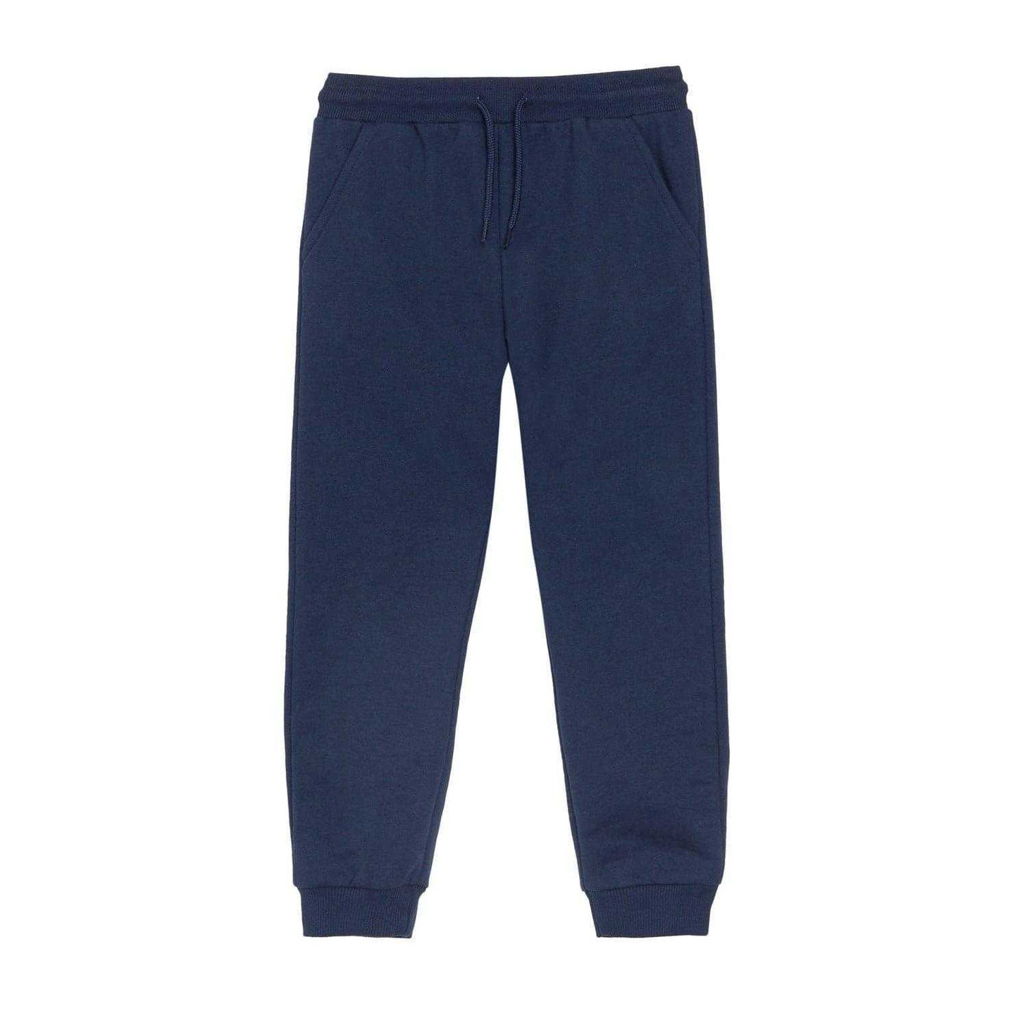 Navy - Side - Studio Pro Childrens-Kids Colour Block Asymmetric Top & Bottom Set Set
