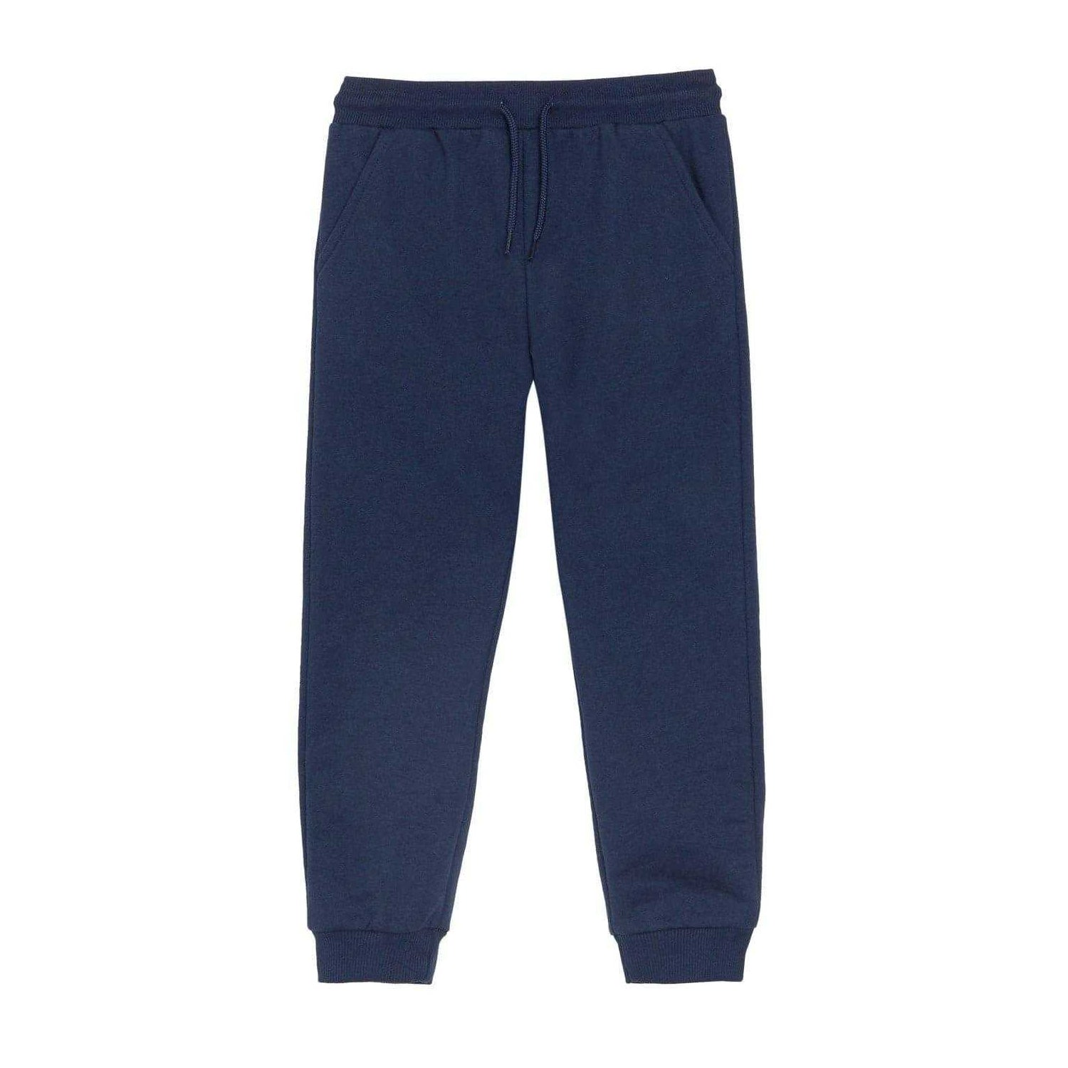Navy - Side - Studio Pro Childrens-Kids Colour Block Asymmetric Top & Bottom Set Set