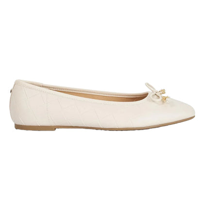 Ecru - Front - Dune London Womens-Ladies Hampers Ballet Flats