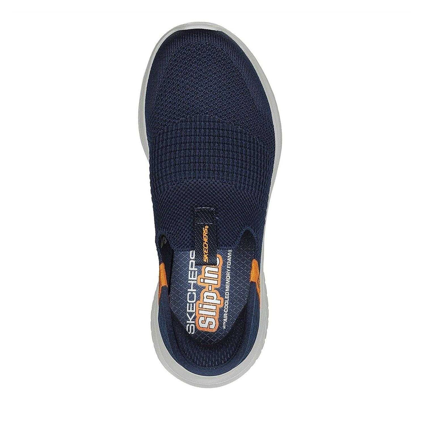 Navy - Side - Skechers Boys Ultra Flex 3.0 Slip-In Trainers
