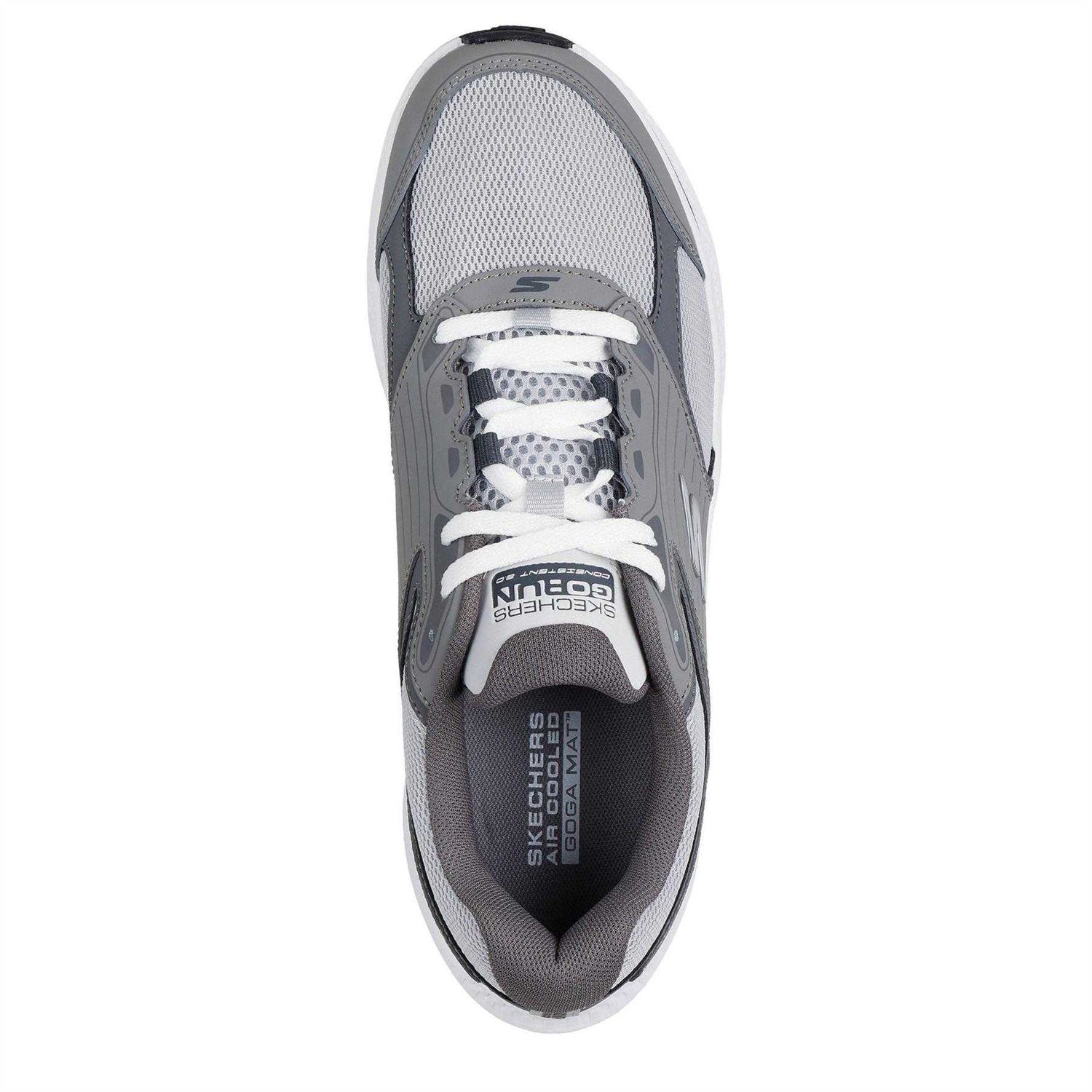 Grey-White - Side - Skechers Mens Run Consistent 2.0 Shoes