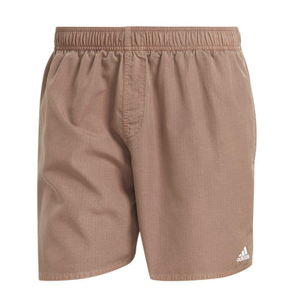 Beige - Front - Adidas Mens Cix Washed Swim Shorts