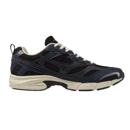 Navy-White - Side - Mizuno Womens-Ladies MXR Casual Trainers
