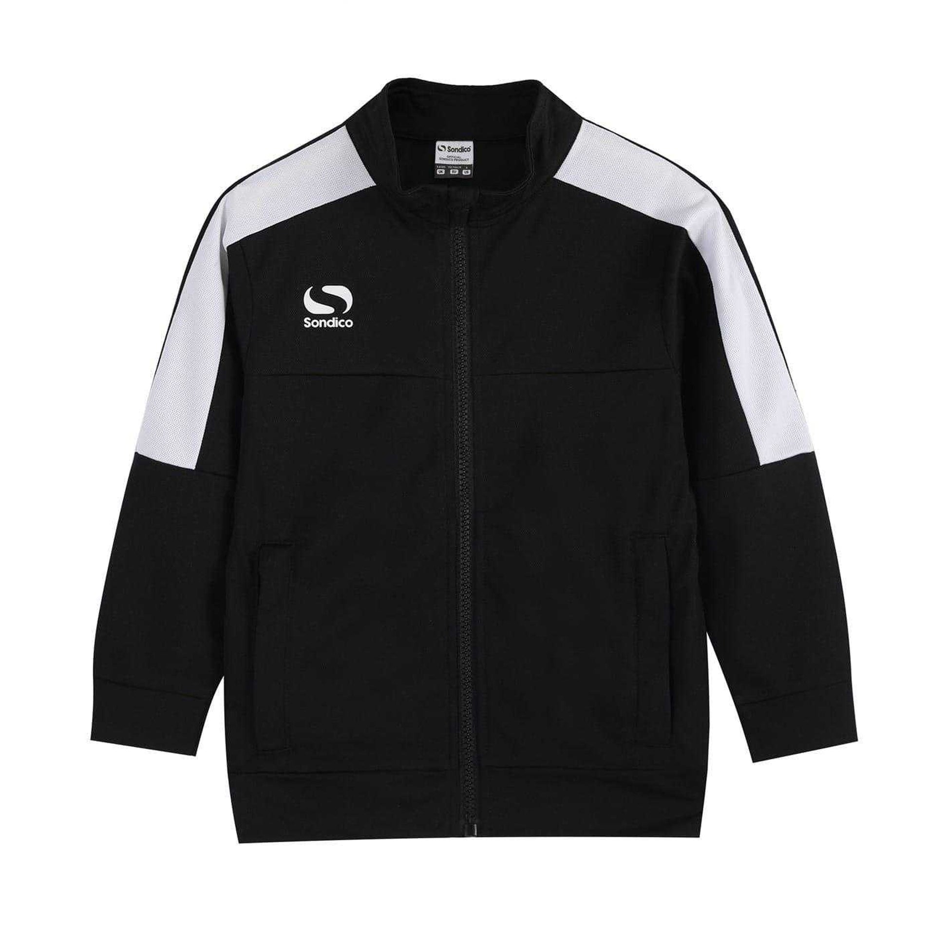 Black-White - Back - Sondico Boys Strike Logo Tracksuit Set