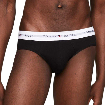 Black - Back - Tommy Hilfiger Mens Logo Briefs (Pack of 5)