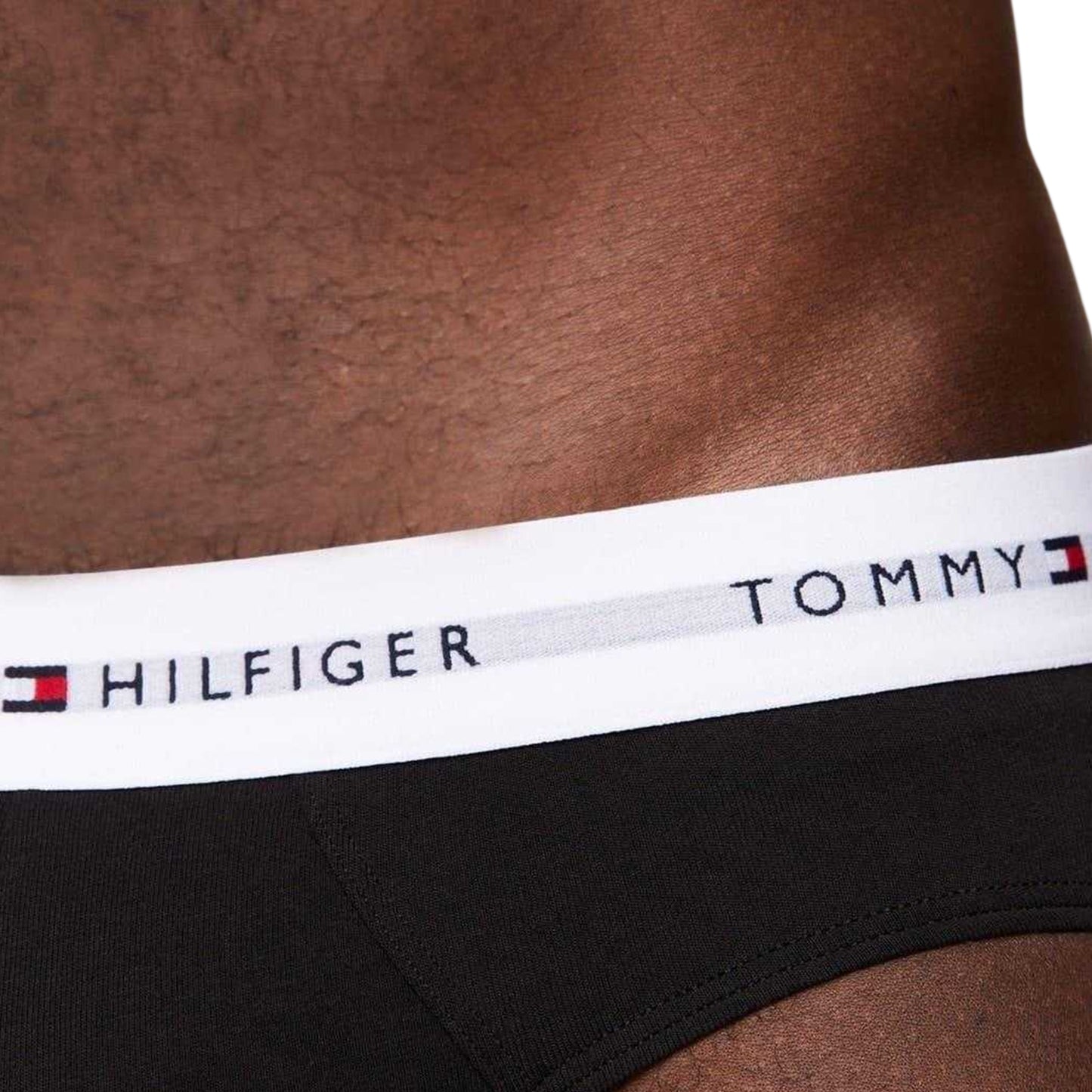 Black - Side - Tommy Hilfiger Mens Logo Briefs (Pack of 5)
