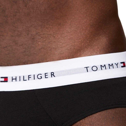 Black - Side - Tommy Hilfiger Mens Logo Briefs (Pack of 5)