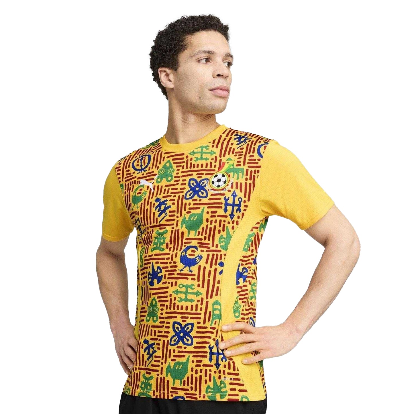 Yellow - Lifestyle - Puma Mens Prematch Ghana Football Shirt