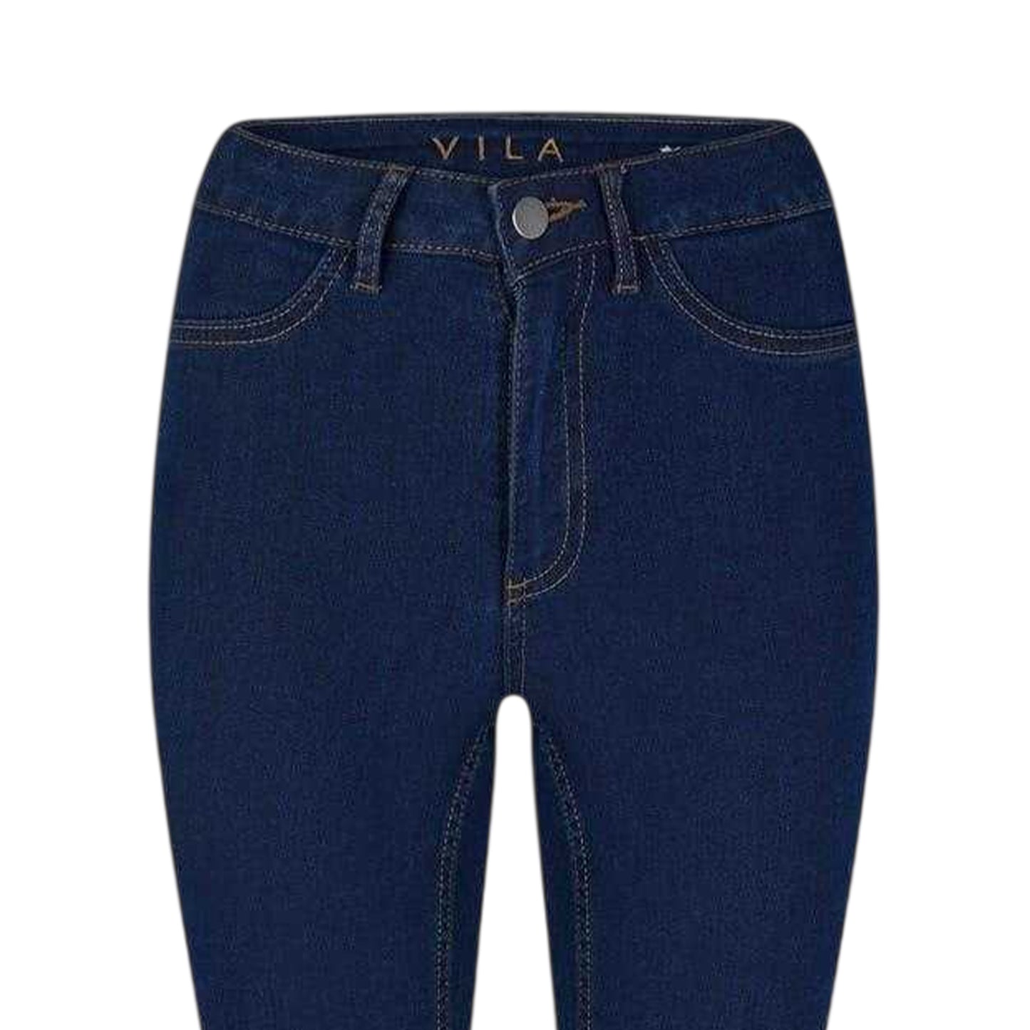 Dark Blue - Back - Vila Womens-Ladies Jeggings
