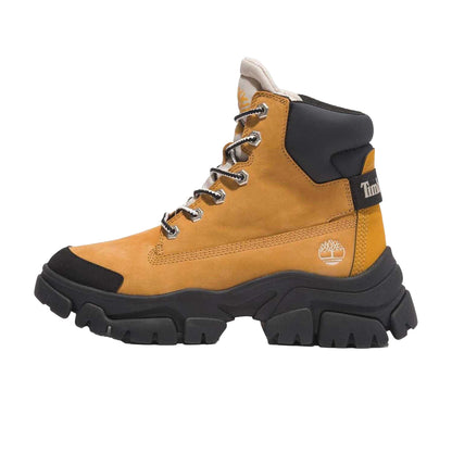 Wheat - Side - Timberland Womens-Ladies Adley Way Nubuck Lace Up Hiking Boots