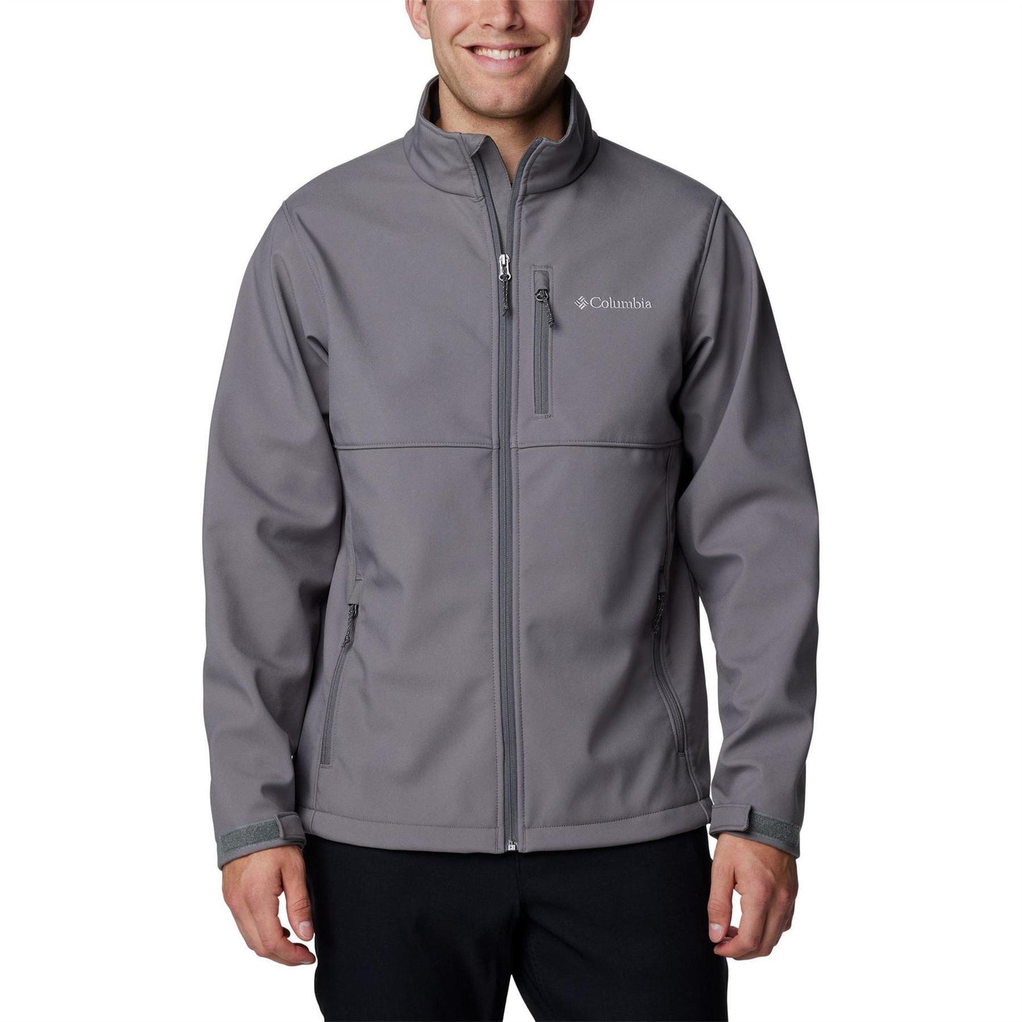 Grey - Front - Columbia Mens Ascender Water Resistant Soft Shell Jacket