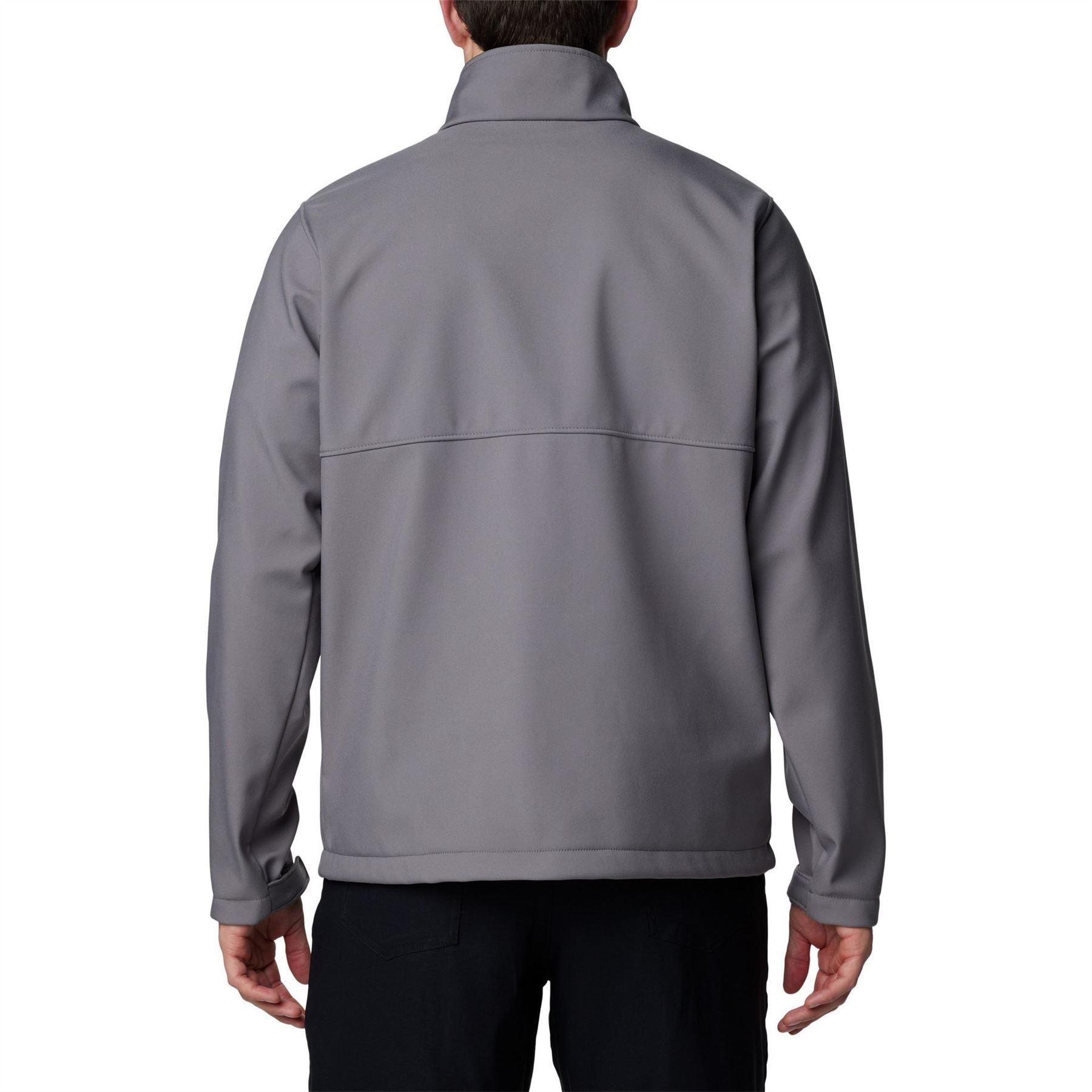 Grey - Back - Columbia Mens Ascender Water Resistant Soft Shell Jacket