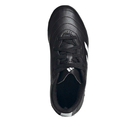 Black-White - Lifestyle - Adidas Childrens-Kids Goletto VIII 3 Stripes Soft Ground Football Boots