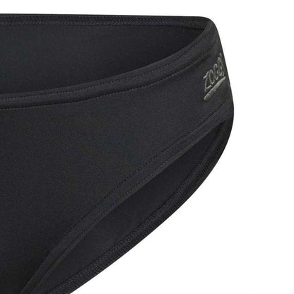 Black - Side - Zoggs Womens-Ladies Tahiti Low Rise Swim Briefs