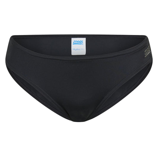 Black - Front - Zoggs Womens-Ladies Tahiti Low Rise Swim Briefs