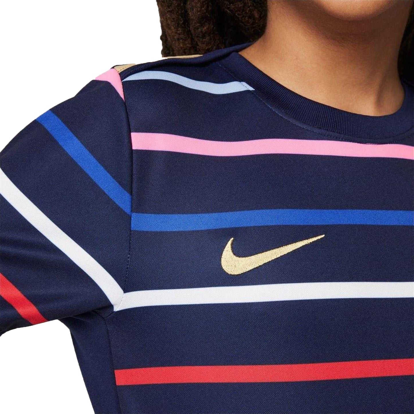Blue - Lifestyle - Nike Childrens-Kids Academy Pro French Football Federation Training Football Shirt