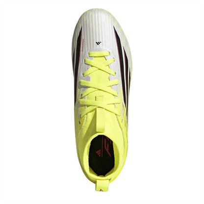 Solar Yellow - Lifestyle - Adidas Childrens-Kids F50 League Print Firm Ground Football Boots