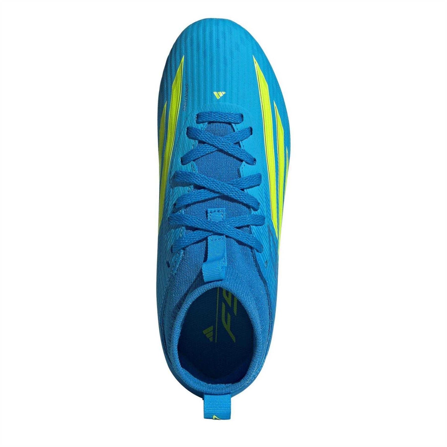 Blue-Yellow - Lifestyle - Adidas Childrens-Kids F50 League Print Firm Ground Football Boots