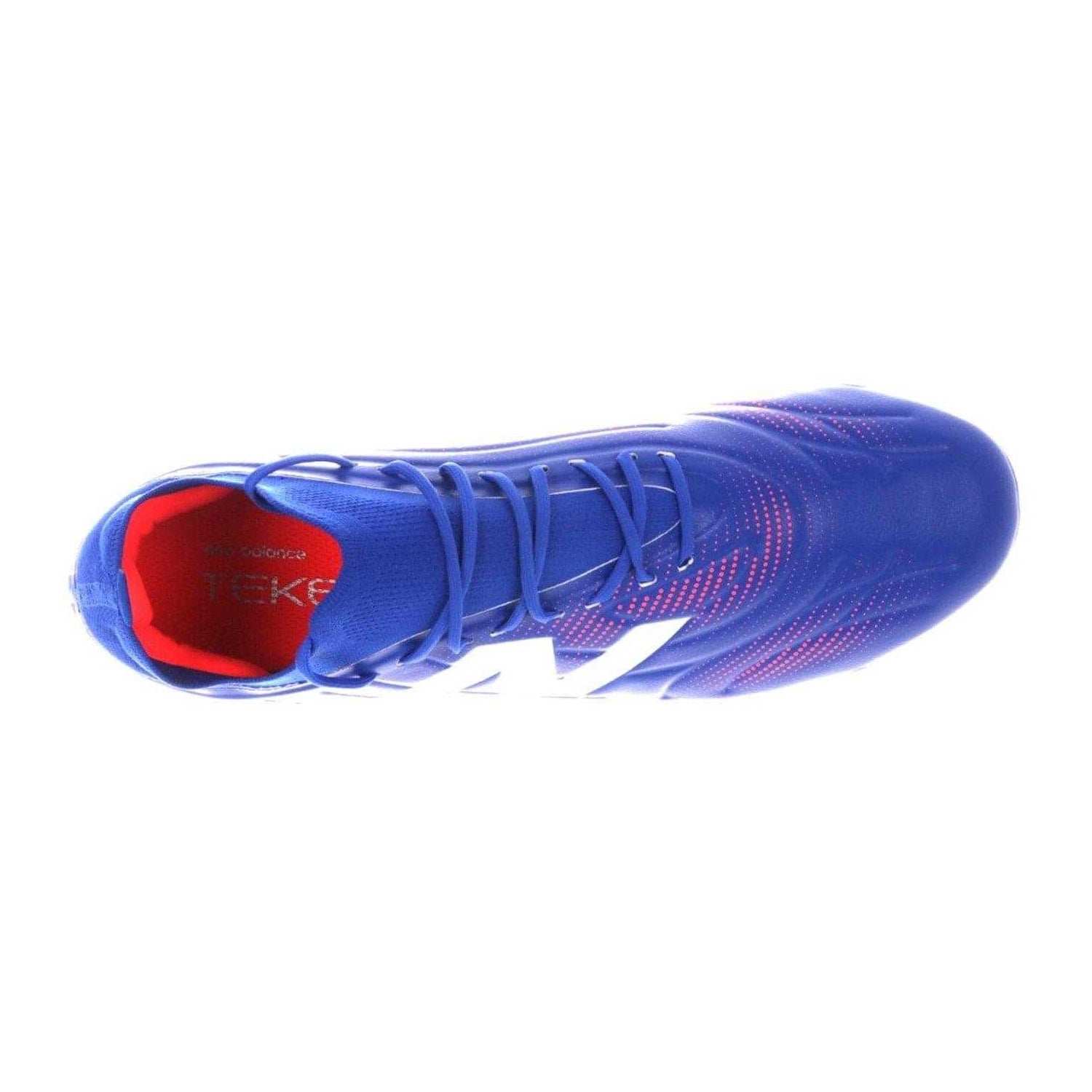 Blue-Red - Side - New Balance Mens Tekela Academy Firm Ground Football Boots