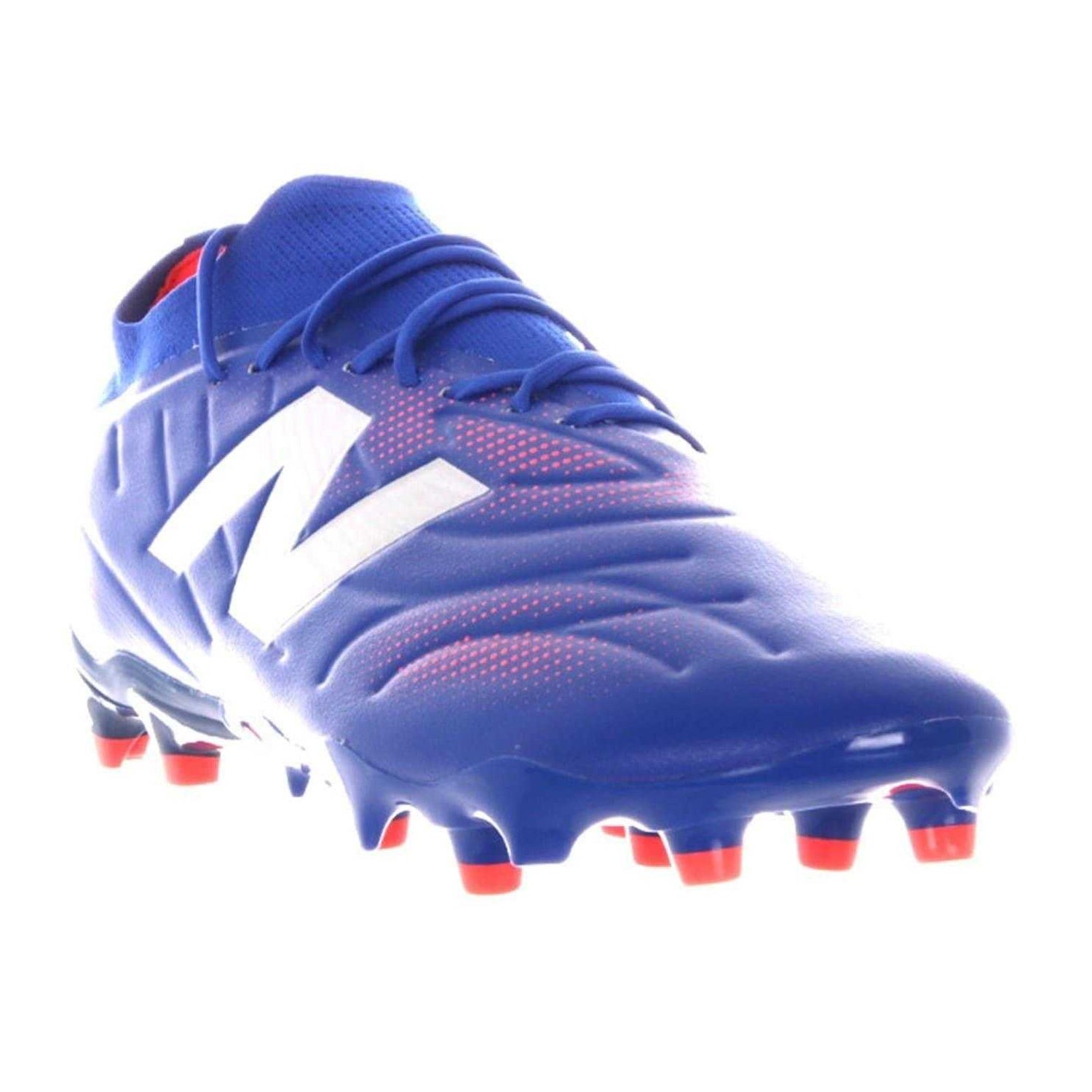 Blue-Red - Pack Shot - New Balance Mens Tekela Academy Firm Ground Football Boots