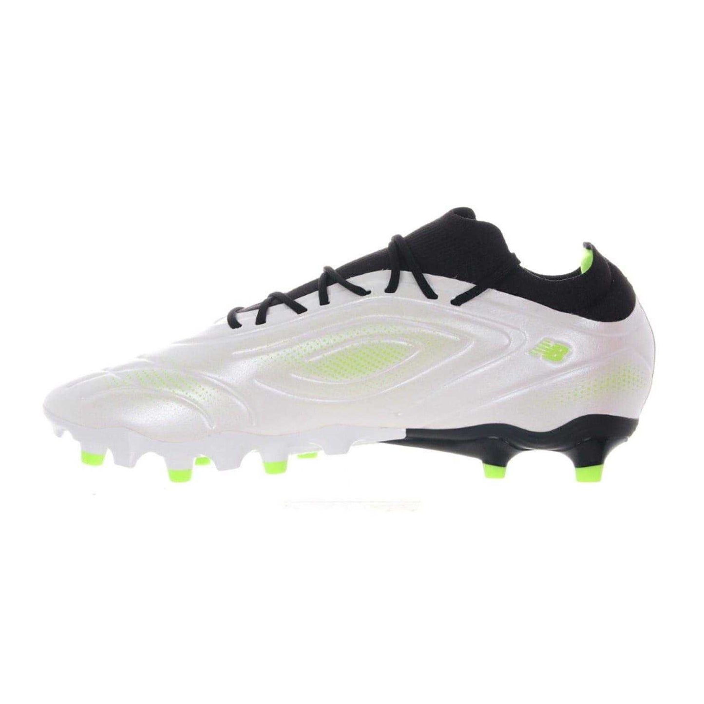 White-Green - Back - New Balance Mens Tekela Academy Firm Ground Football Boots