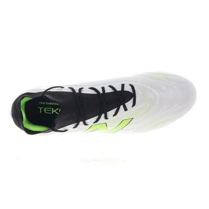 White-Green - Side - New Balance Mens Tekela Academy Firm Ground Football Boots