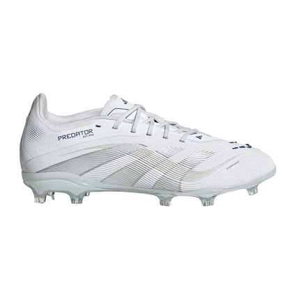 White - Front - Adidas Childrens-Kids Predator Elite Firm Ground Football Boots