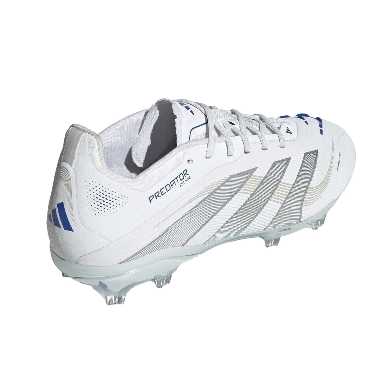 White - Back - Adidas Childrens-Kids Predator Elite Firm Ground Football Boots