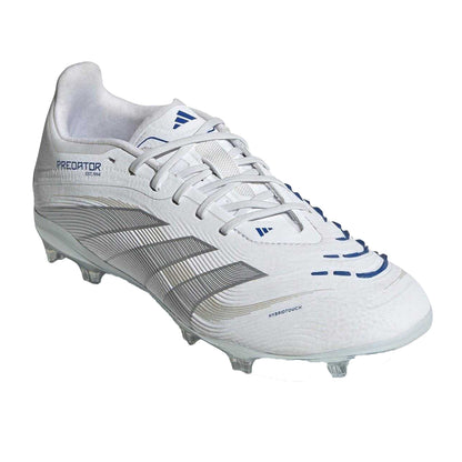 White - Pack Shot - Adidas Childrens-Kids Predator Elite Firm Ground Football Boots